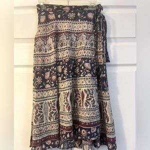 VINTAGE 70’s BOHEMIAN WRAP SKIRT